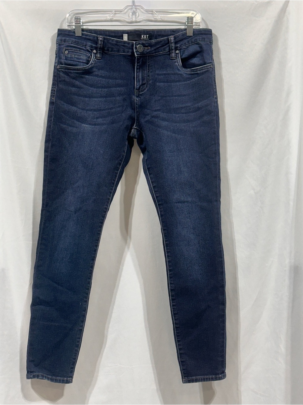 KUT From The Kloth Toothpick Skinny Jeans Size 8 Short Dark Wash Stretch